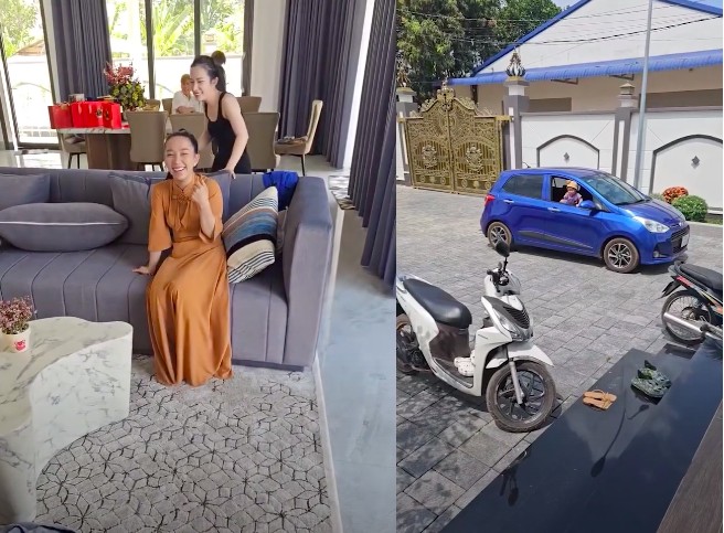 Trong nhà và khuôn viên bên ngoài căn nhà ở Long Thành, Đồng Nai của vợ chồng nam diễn viên.