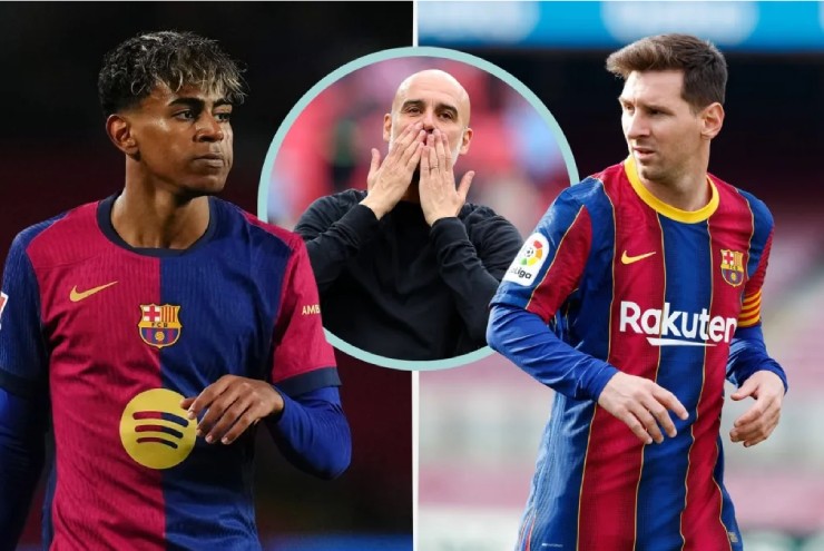 Pep Guardiola vẫn đánh giá Messi cao hơn Yamal