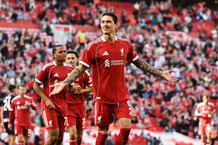 Ngumoha và Nunez mang lại 2 bàn thắng sớm cho Liverpool chỉ sau 5 phút