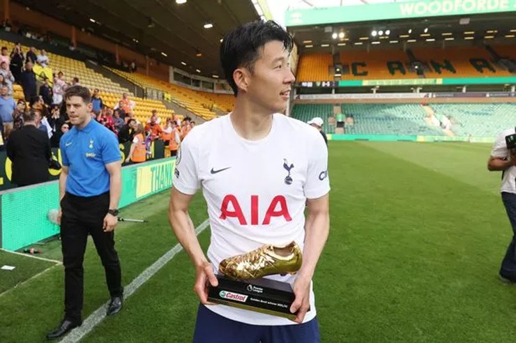 Son cùng Salah chia sẻ danh hiệu vua phá lưới ngoại hạng Anh 2021/2022