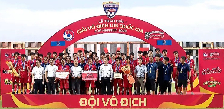 PVF vô địch U15 Quốc gia lần thứ ba liên tiếp
