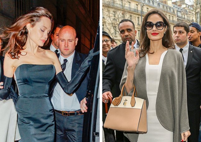 Vệ sĩ theo Angelina Jolie không rời.&nbsp;