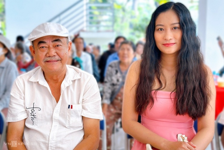 Nghệ sĩ cùng bạn gái sánh đôi ra mắt phim Mẹ biển (đạo diễn Phương Điền) ở TP HCM tháng 3. Video: Mai Nhật