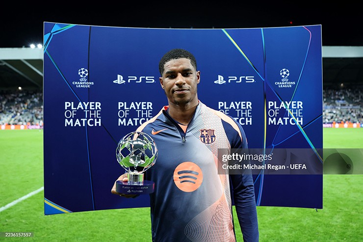 Rashford được trao danh hiệu cầu thủ xuất sắc nhất trận