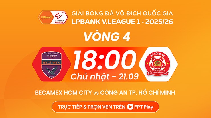 Trực tiếp bóng đá Becamex TP.HCM - Công an TP.HCM: Ngày về của Tiến Linh (V-League) - 1