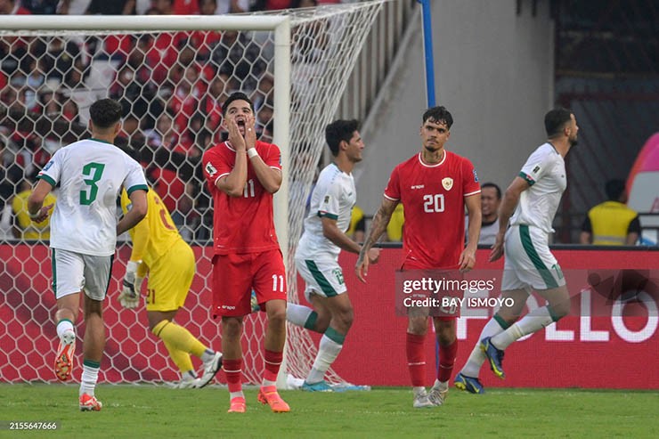 ĐT Indonesia thất bại trước Iraq ở trận cuối vòng loại 4