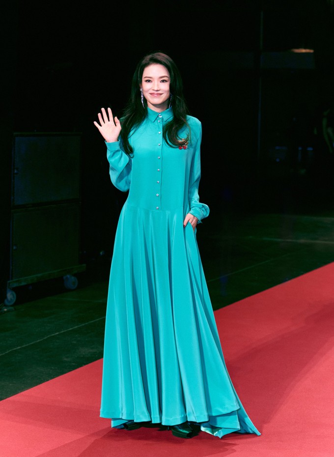 Thư Kỳ tại Liên hoan phim Lumière. Ảnh: Sina