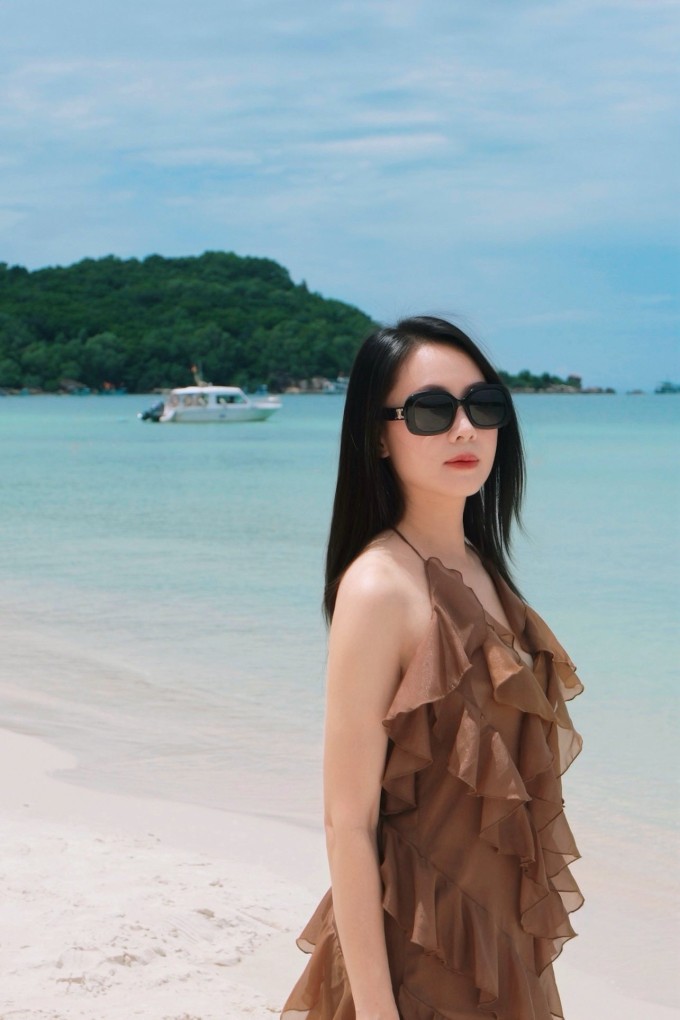 Hồng Diễm ở đời thường.