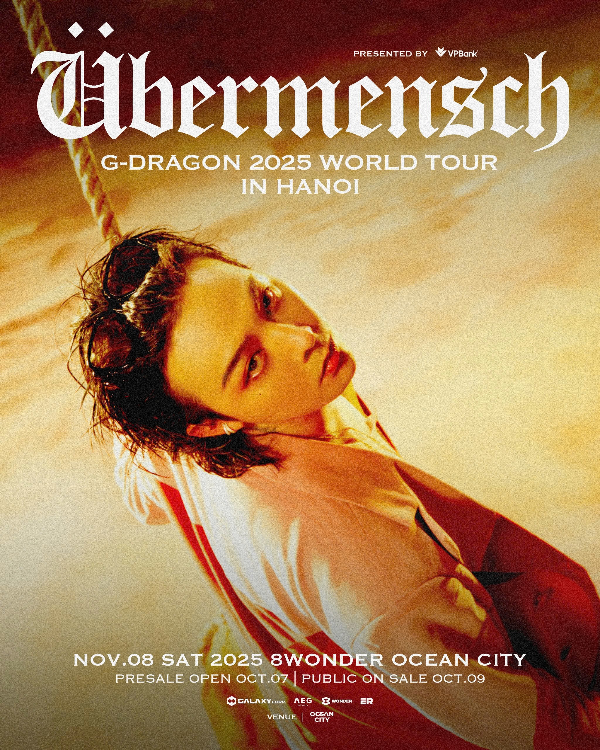 G-DRAGON 2025 WORLD TOUR [Übermensch] chính thức trở lại với chuyến lưu diễn được mong chờ nhất - 1