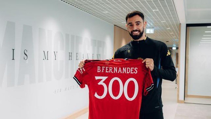 Bruno Fernandes đã có trận đấu thứ 300 cho MU