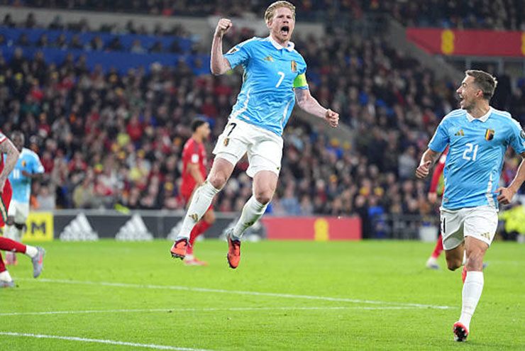 De Bruyne kết liễu xứ Wales với quả penalty thứ 2