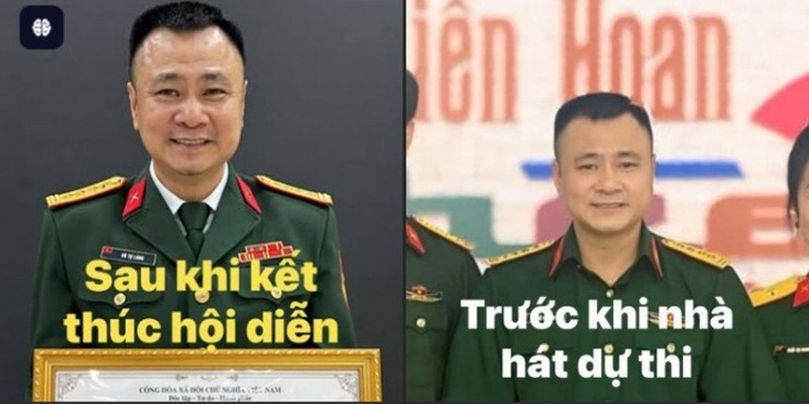 NSND Tự Long hài hước chia sẻ: "Chỉ sau đêm con người ta có thể già đi trông thấy".