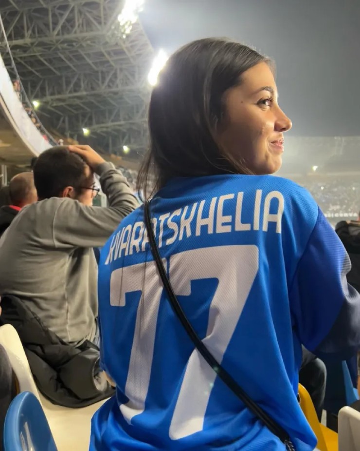 Anna Gegnoso từng là fan cuồng của cầu thủ Khvicha Kvaratskhelia