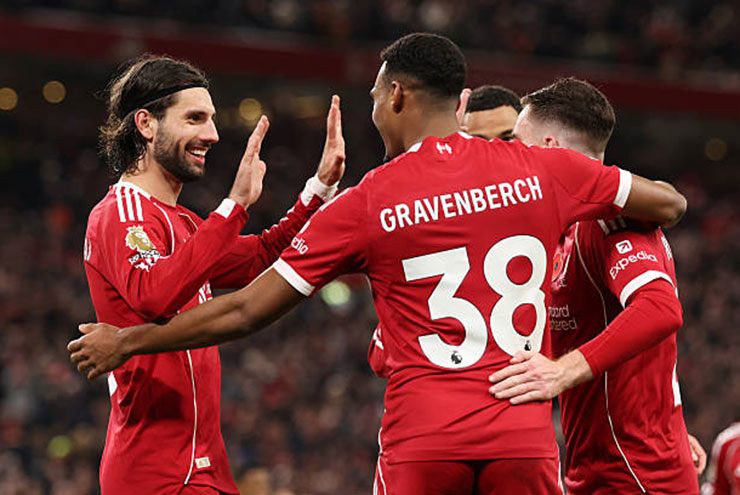 Gravenberch có một trận đấu xuất sắc và ghi bàn thứ 2 cho Liverpool, ngay sau khi trở lại sau chấn thương
