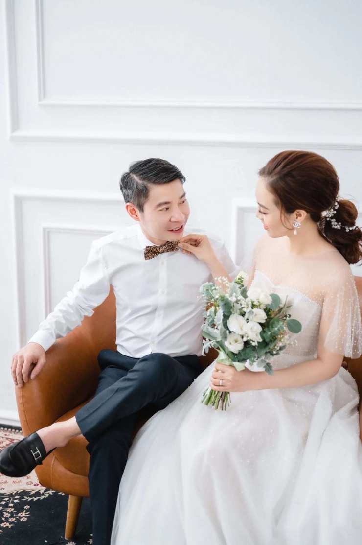Vợ chồng NSND Công Lý - Ngọc Hà đã bên nhau 5 năm. Ảnh: FBNV