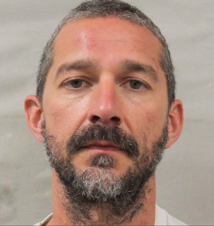 Hình ảnh Shia LaBeouf sau khi bị bắt. 